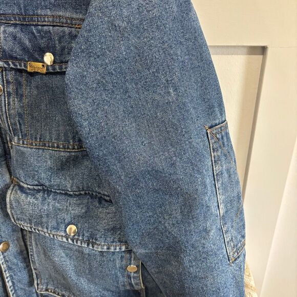 Vintage Wrangler Hero Warner Brothers Space Jam Quilted Jean Denim Jacket - Picture 9 of 9